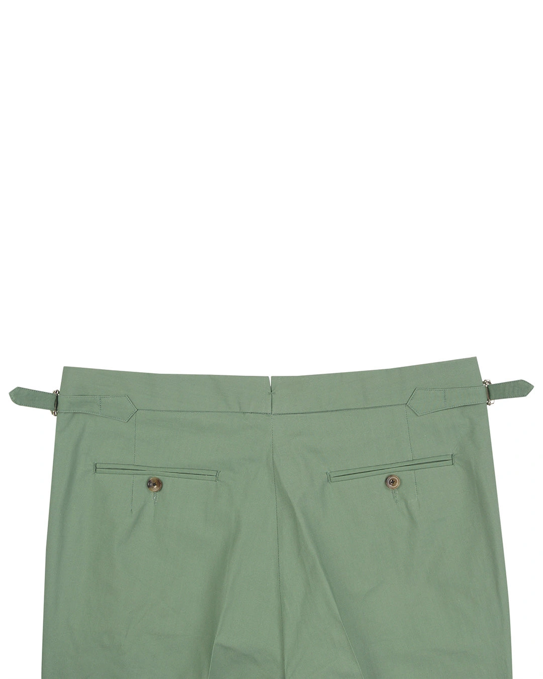Grüner Slub Chambray Chino: Dein neuer Lieblingslook für Sonne, Strand und Stadt.